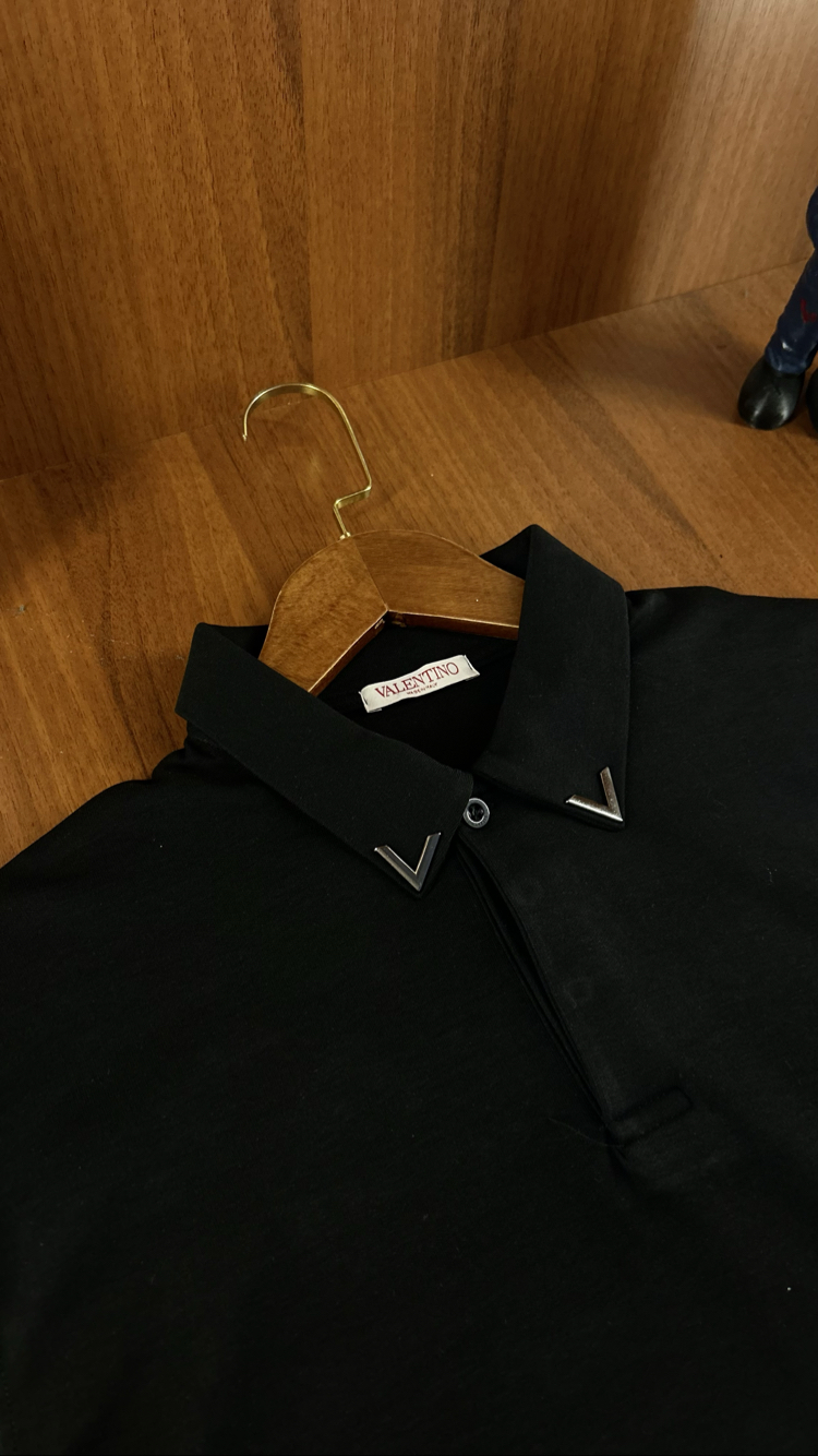 Valentino Premium Polo Yaka T-shirt (Demir Logo)