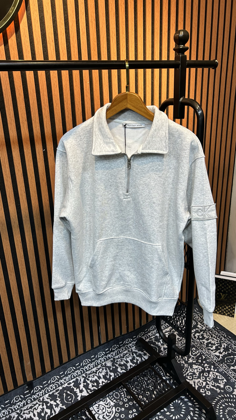Ck Premium Yarım Fermuar Sweat
