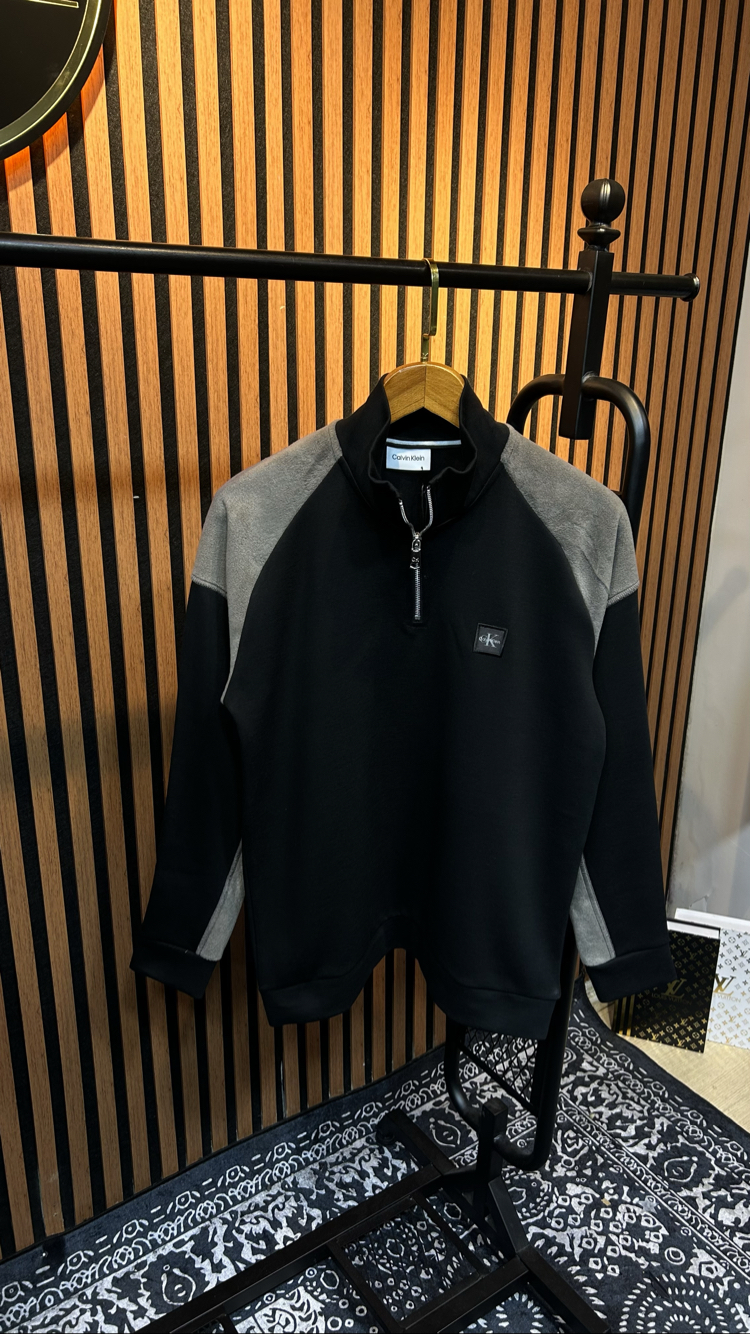 Ck Premium Yarım Fermuar Sweat