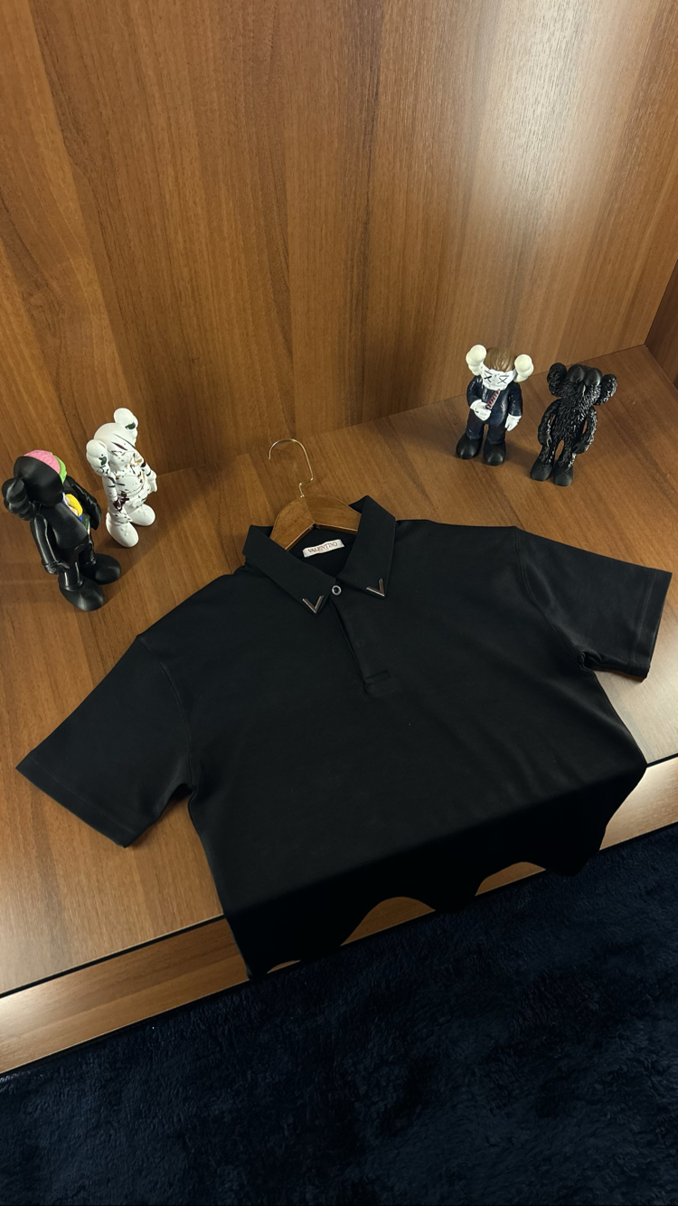 Valentino Premium Polo Yaka T-shirt (Demir Logo)