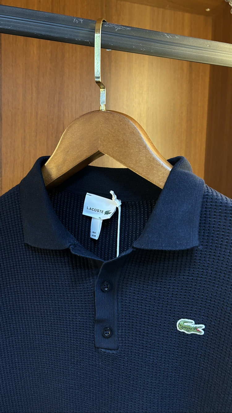 Lacoste Premium Triko Polo Yaka (Lacivert)
