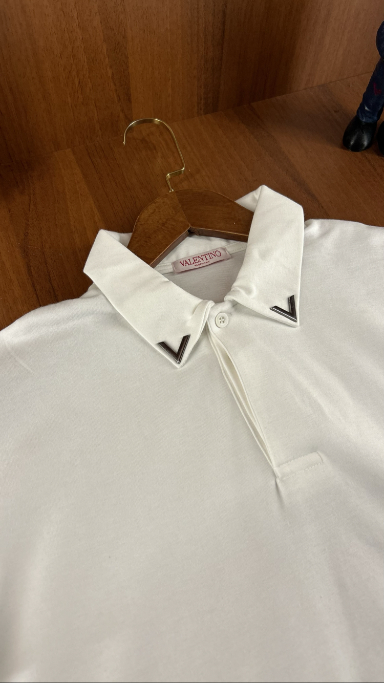 Valentino Premium Polo Yaka T-shirt (Demir Logo)