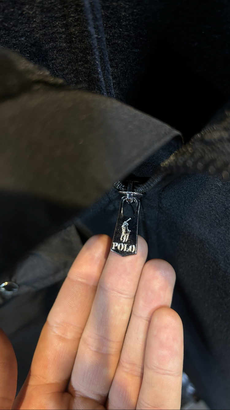 RL Premium Peluş Hırka (Tam Fermuar)