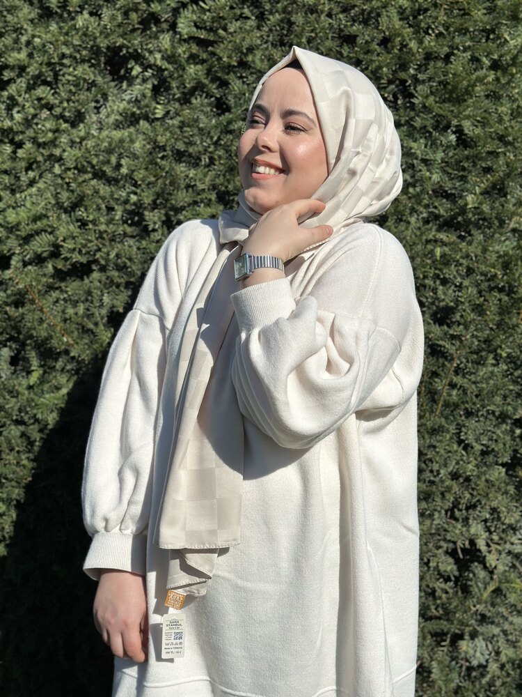 DAMA DESEN JAKAR ŞAL BEJ