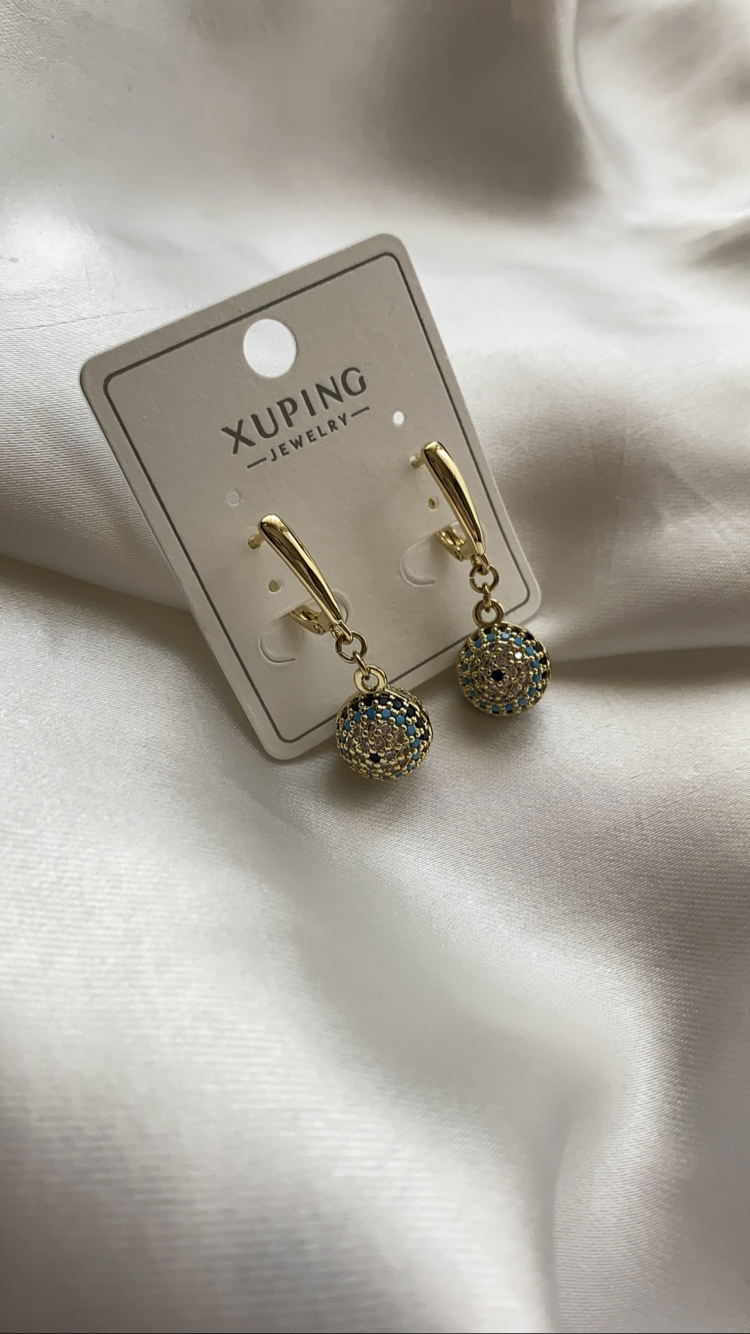 XUPİNG 14K NAZAR KÜPE 
