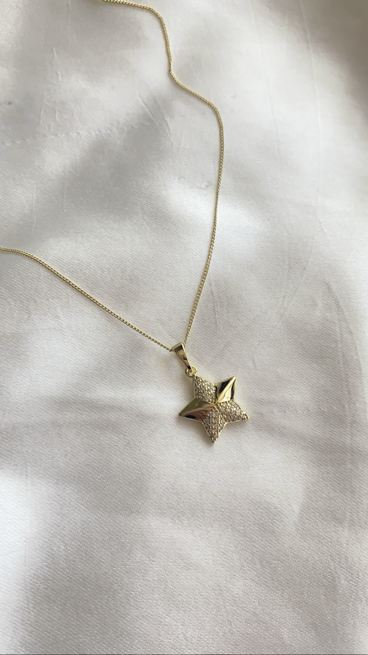 14K STAR KOLYE 