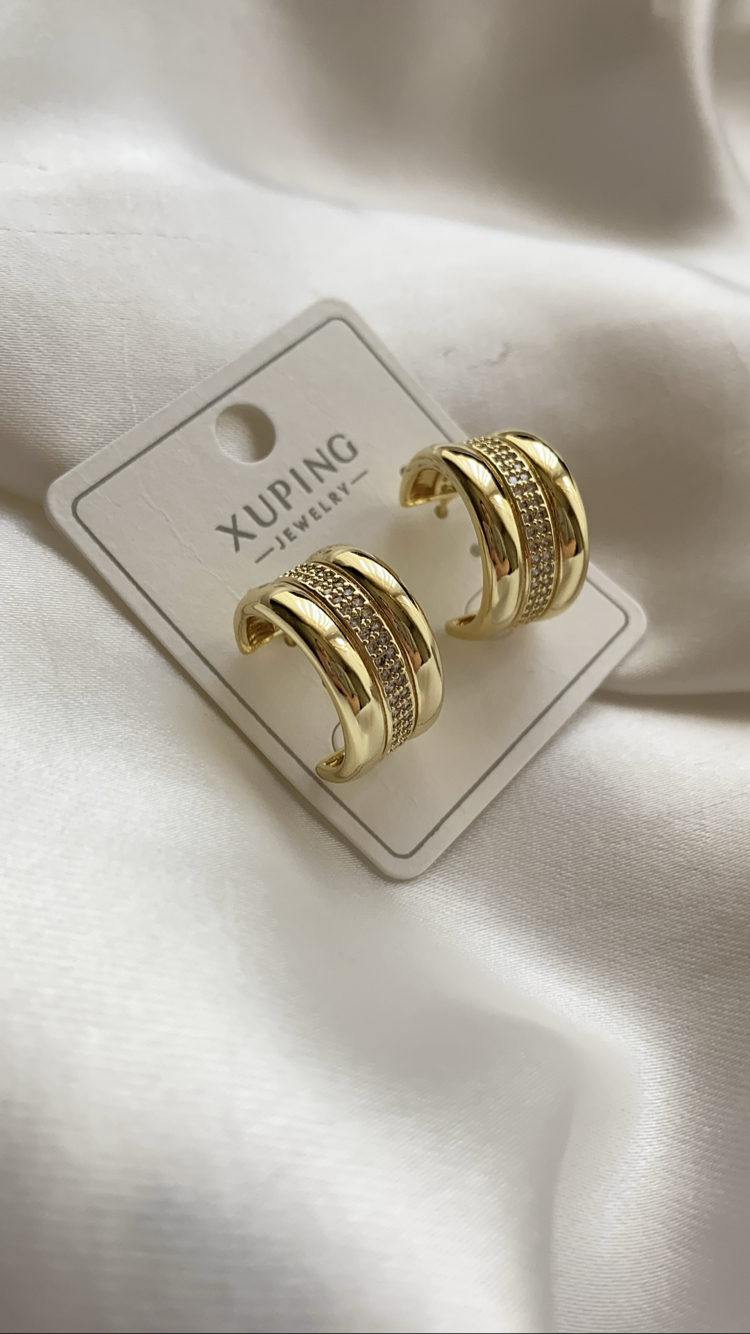XUPİNG 14K HALKA KÜPE