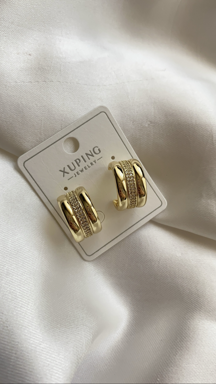 XUPİNG 14K HALKA KÜPE