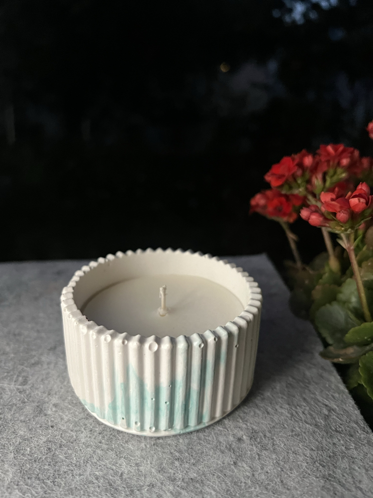 Özel Seri Taş Saksı Mum