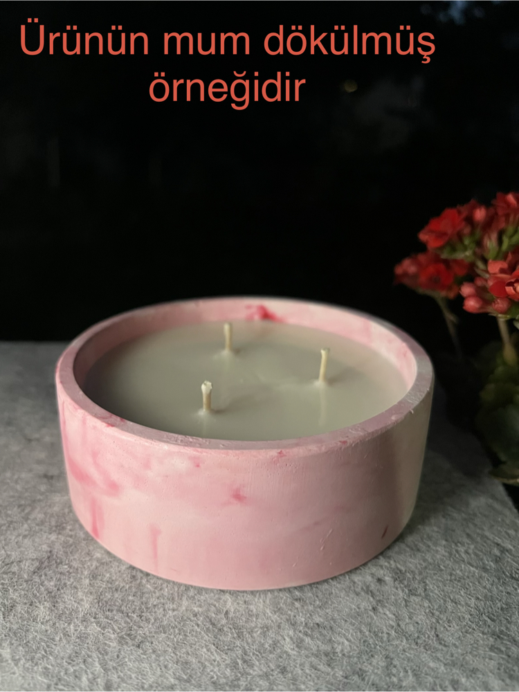 Özel Seri Taş Saksı Mum