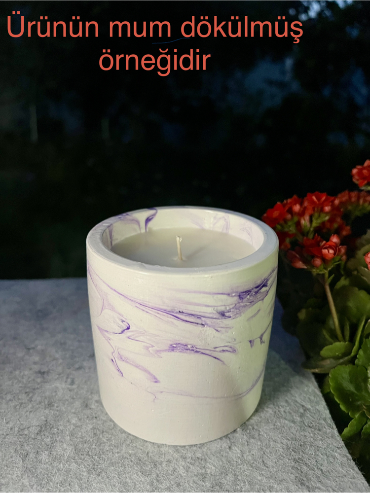 Özel Seri Taş Saksı Mum