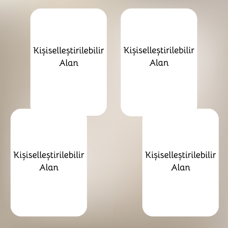 Kişiselleştirilebilir Magnet 4'lü