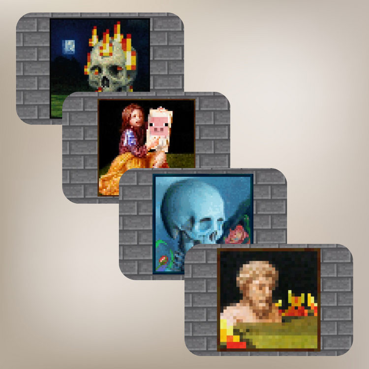 Minecraft Tablolar Magnet 4'lü
