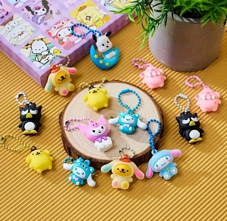 Sürpriz Kuromi&Hello Kitty Anahtarlık 