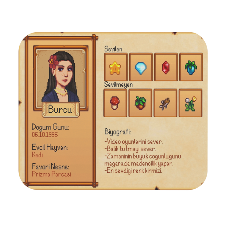 Stardew Valley Karakter Mousepad