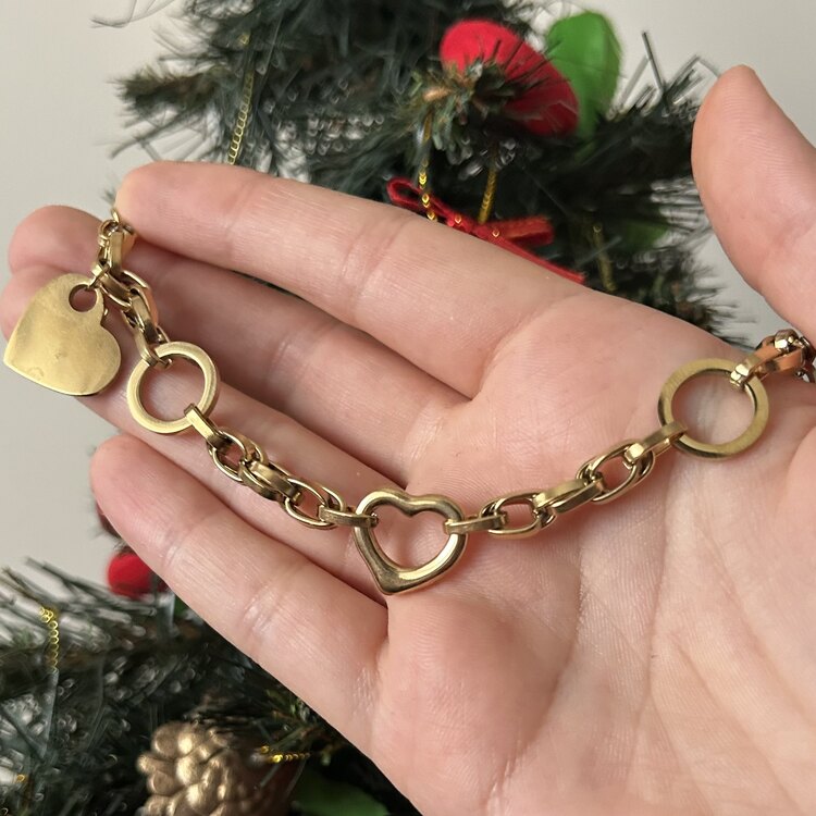 Heart Attack Bileklik Gold