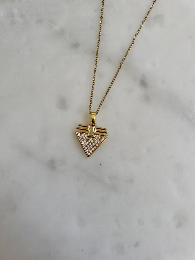 Gold Triangle Kolye