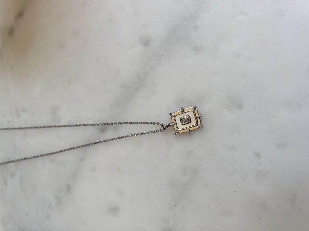Silver Taşlı Kolye