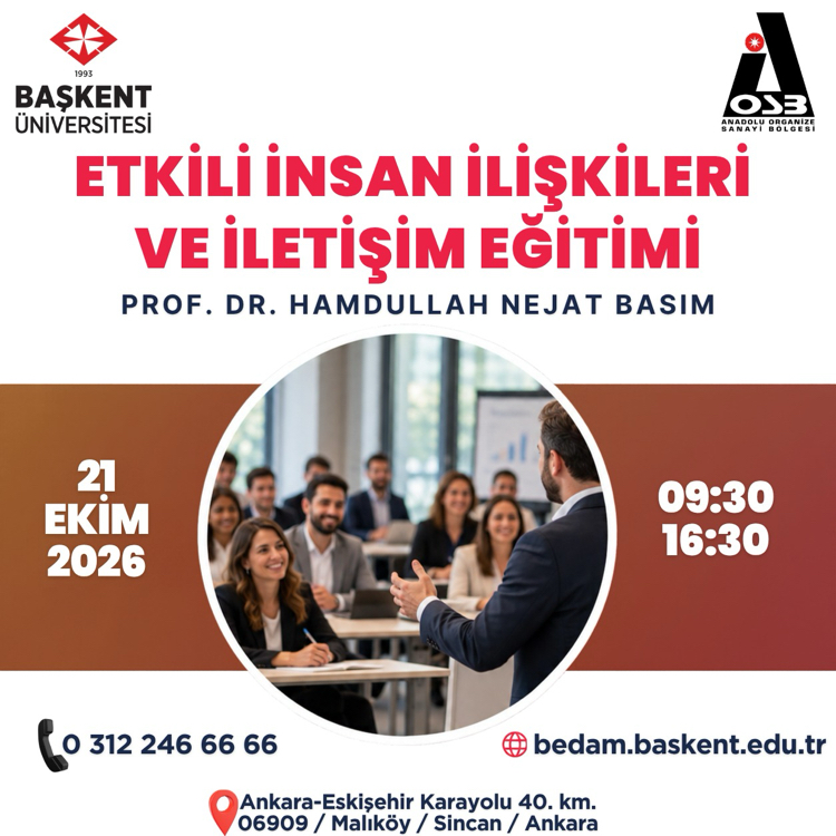 AÇIKLAMAYI OKUYUNUZ! Etkili İnsan İlişkileri ve İletişim Eğitimi