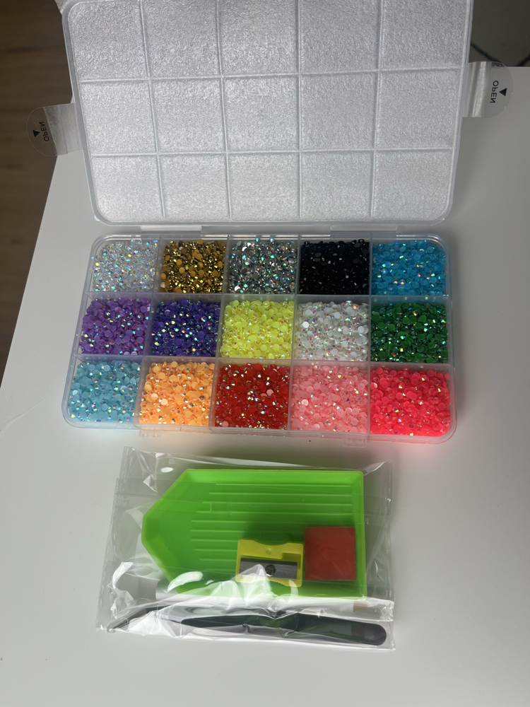 15 renkli Bedazzle Taş