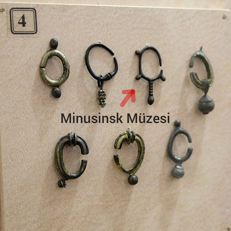 Gümüş Yenisey Kırgız Küpesi