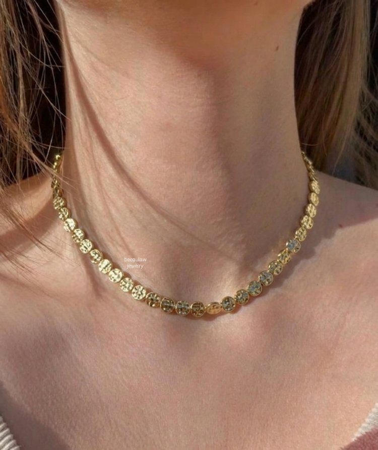 14K Dövme Dorika Kolye