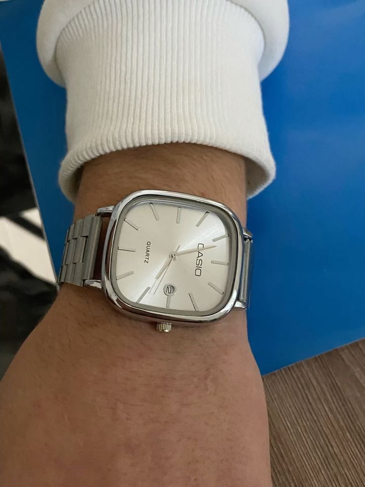 Casio Beyaz Çift Saati (Erkek)