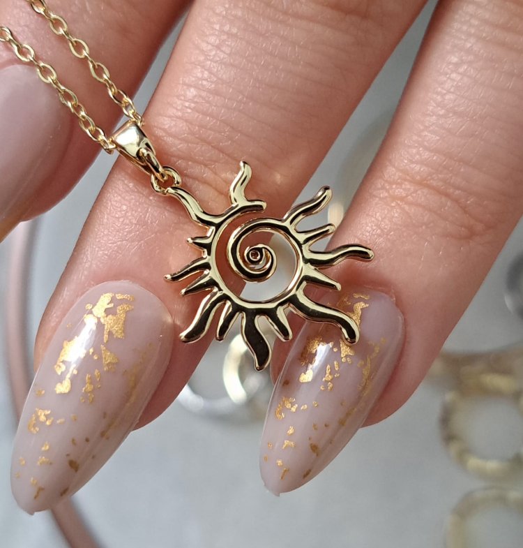 Spiral Güneş Kolye