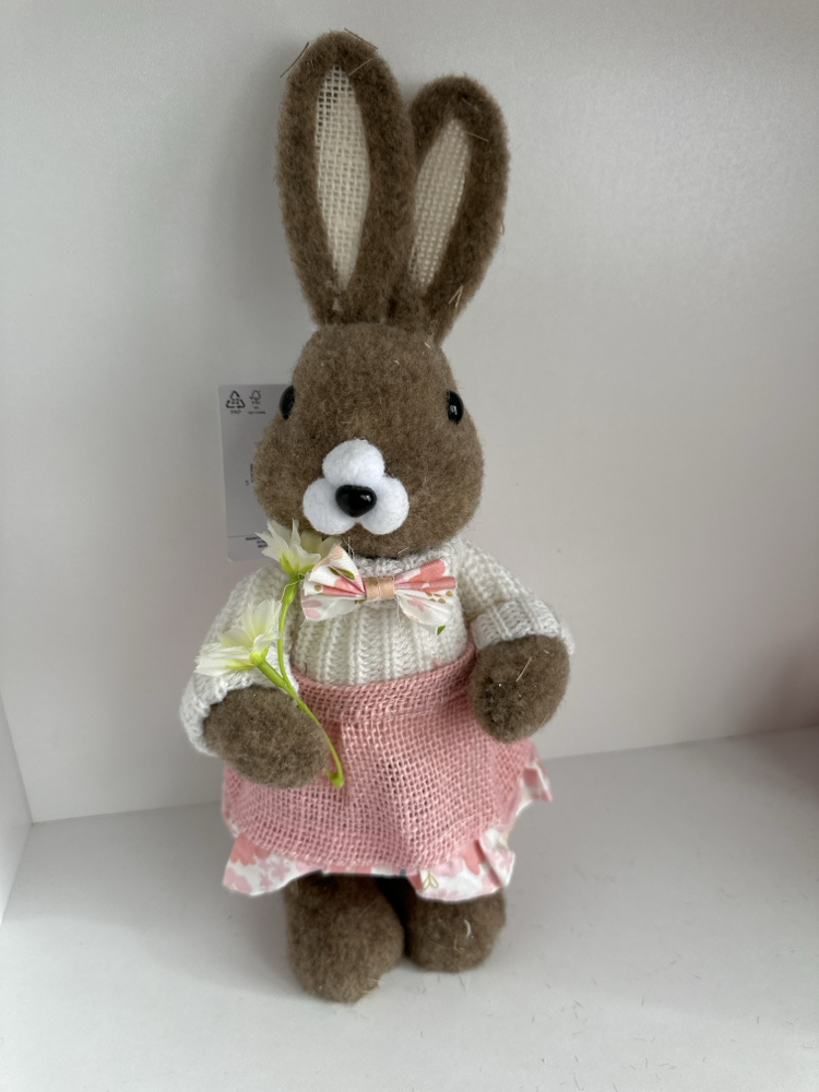 Keçe doku tavşan obje 32 cm