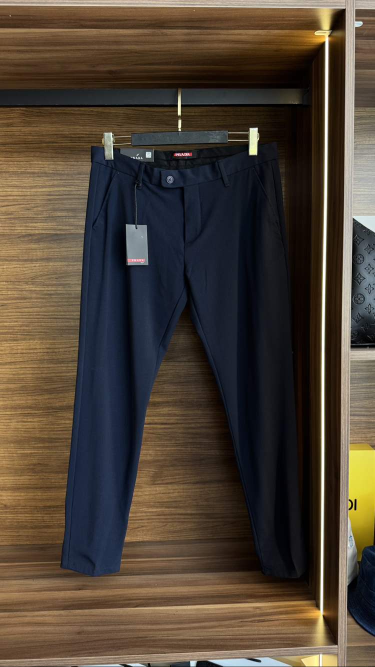 PRADA LACİVERT KUMAŞ PANTOLON