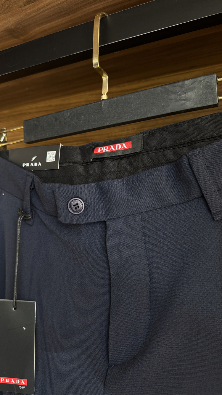 PRADA LACİVERT KUMAŞ PANTOLON