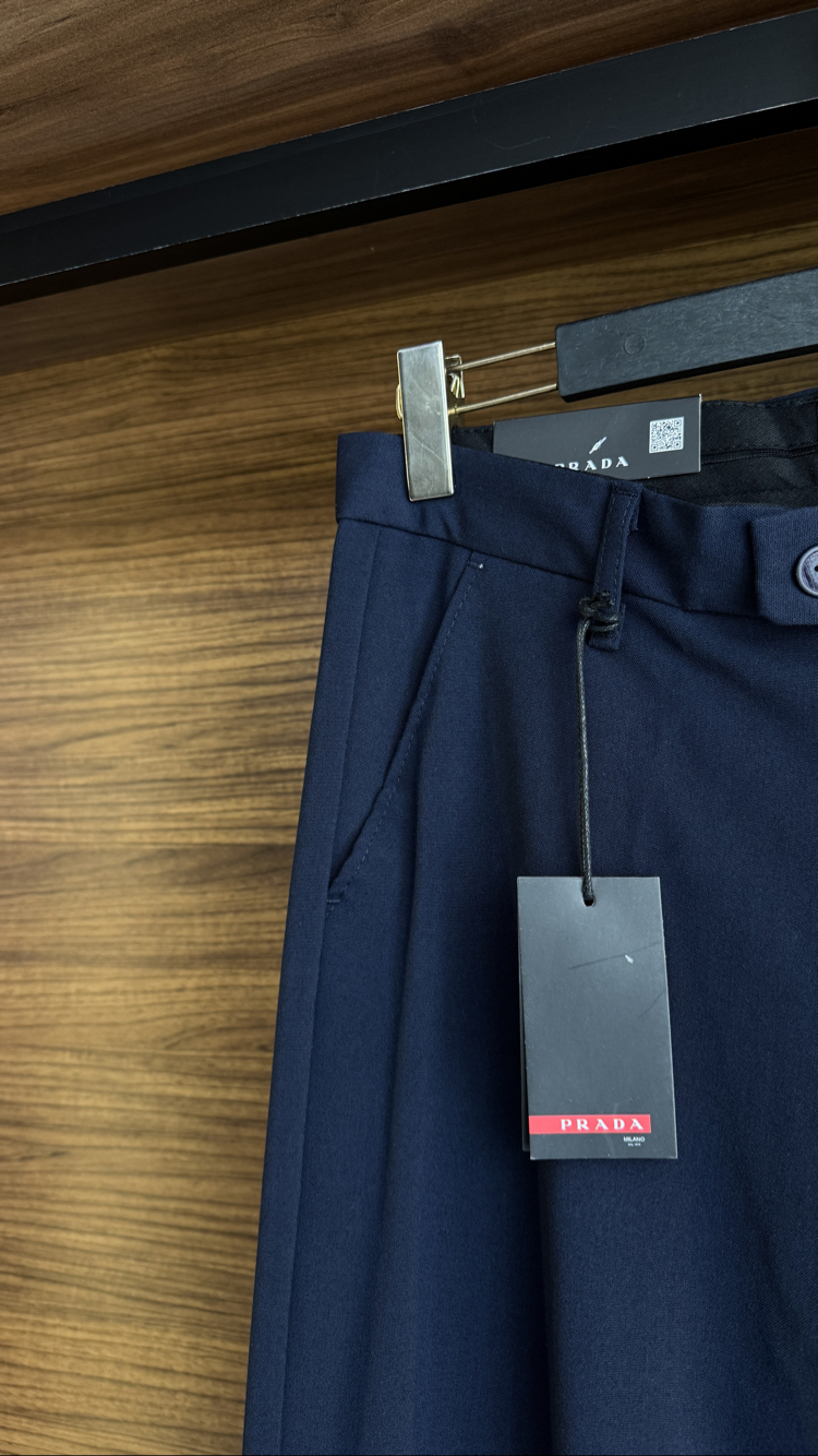 PRADA LACİVERT KUMAŞ PANTOLON