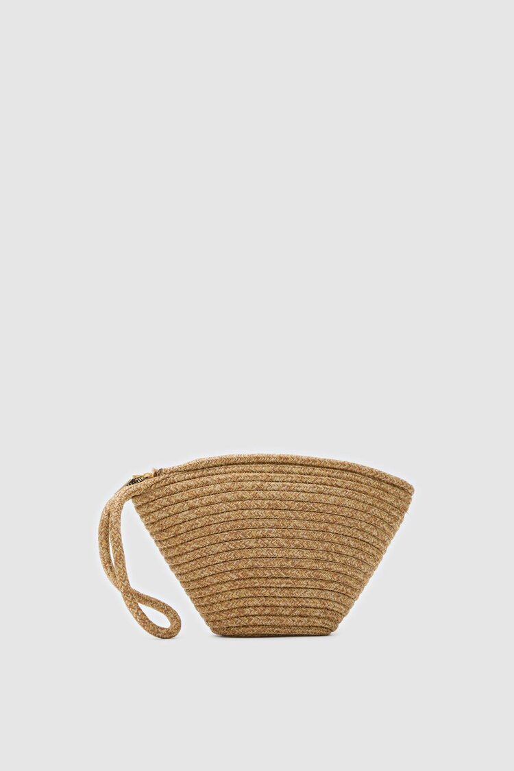 Likya Handmade Hasır Clutch Çanta