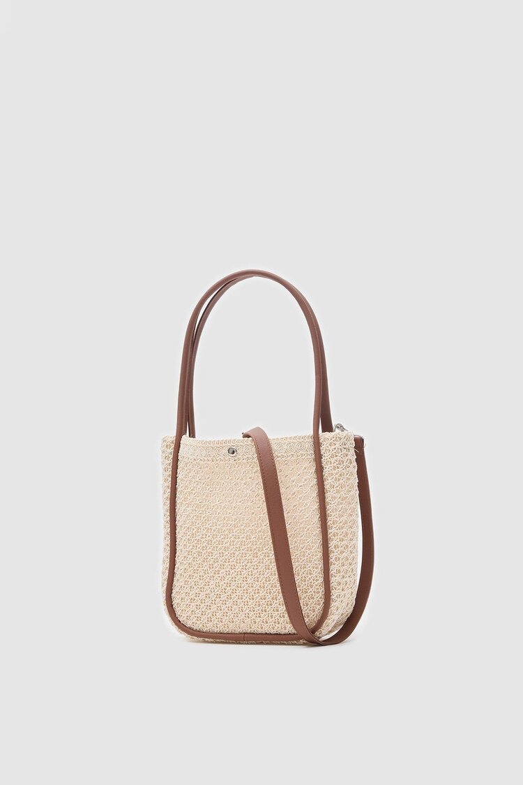 Apollon Handmade Midi Hasır Omuz Çantası