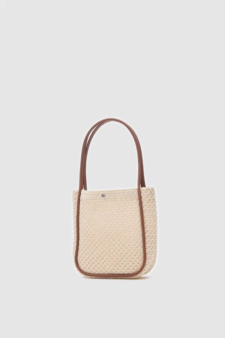 Apollon Handmade Midi Hasır Omuz Çantası