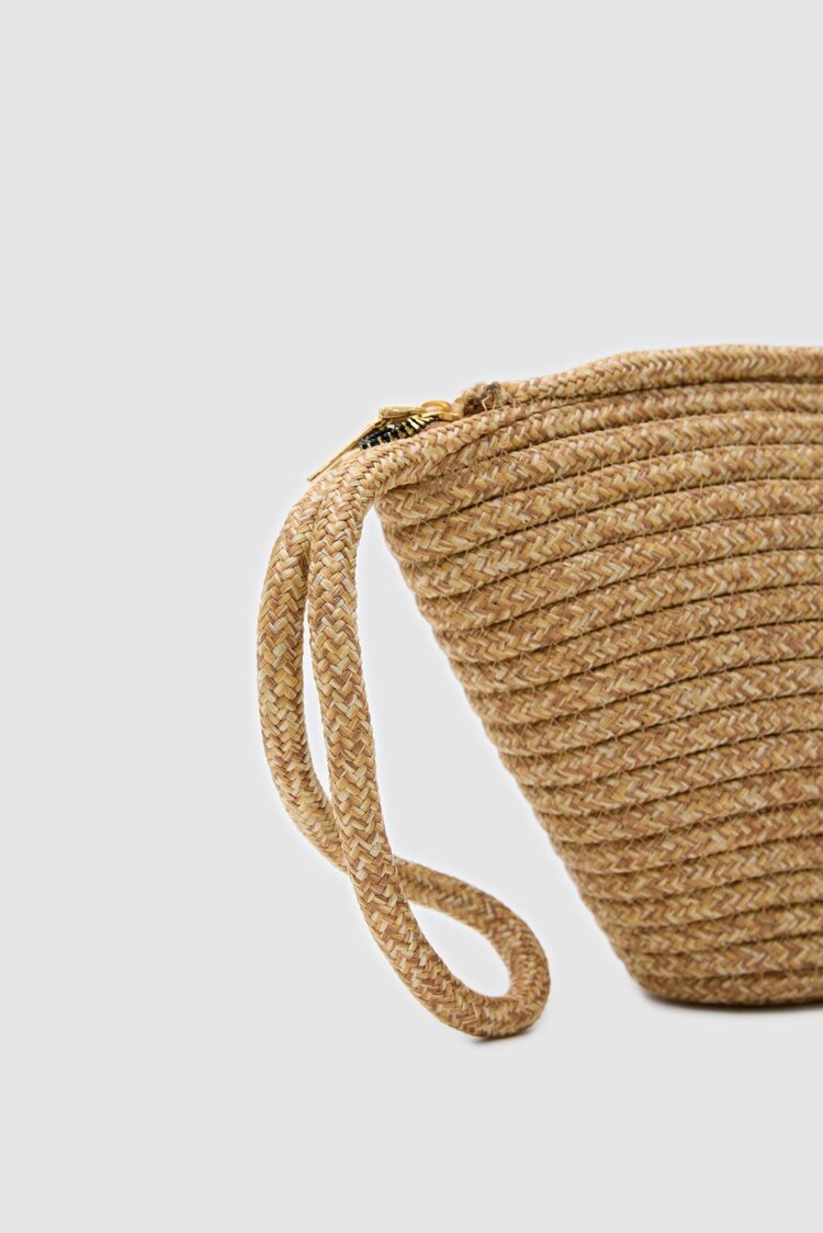 Likya Handmade Hasır Clutch Çanta