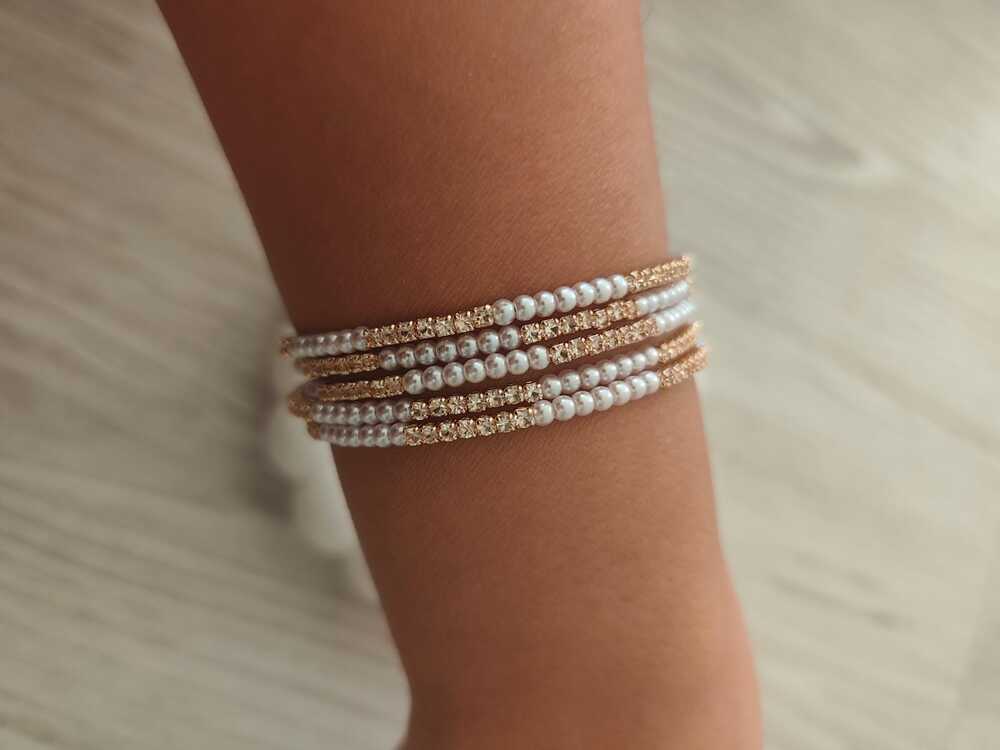 VB20- Spiral Zirkon Taşlı Bileklik