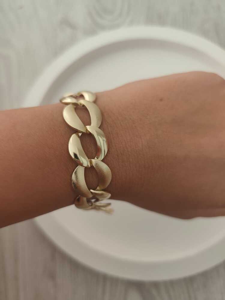 KE10- Altın kaplama 14K Xuping, Dokulu bileklik
