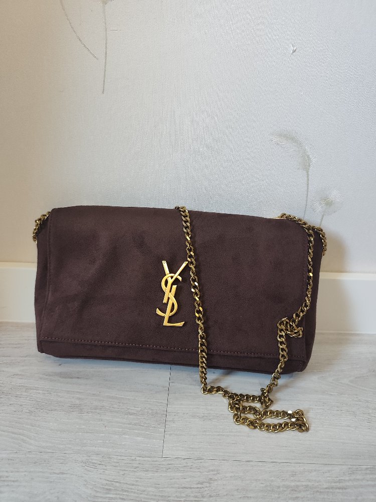 Çift Taraflı Marka çanta (YSL) kahverengi