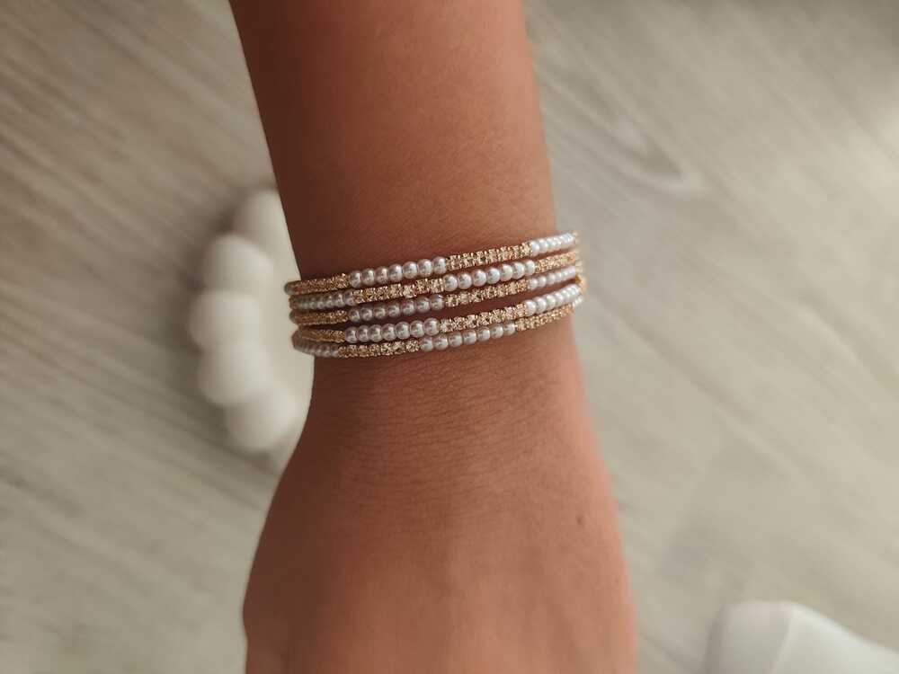 VB20- Spiral Zirkon Taşlı Bileklik
