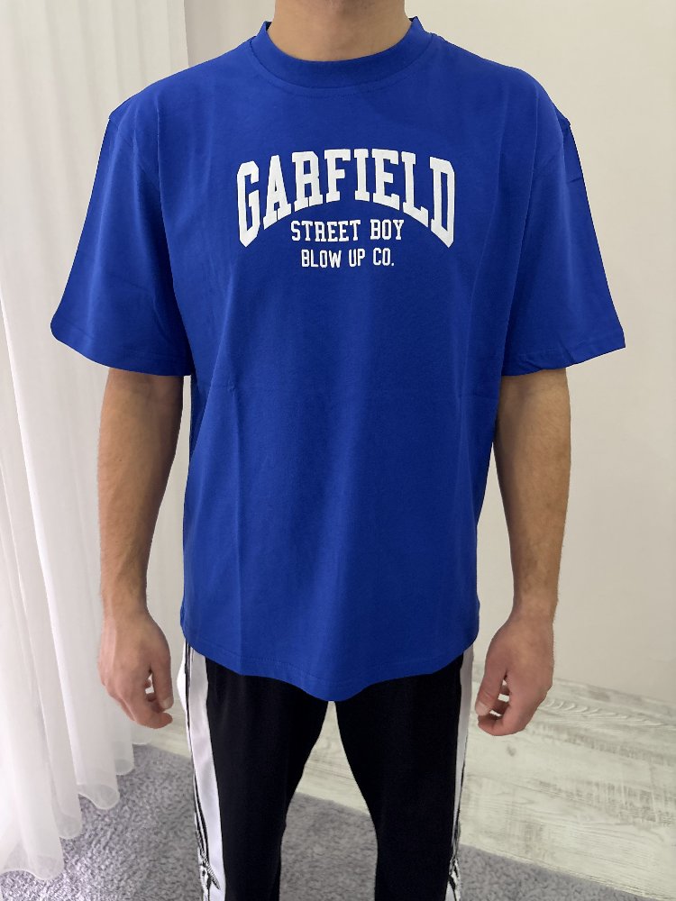 Garfield Oversize Mavi Tişört