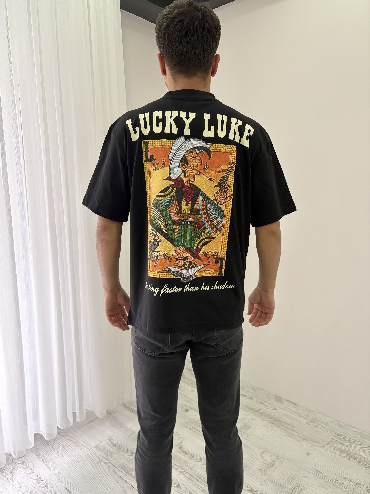 Redkit Oversize Siyah Tişört