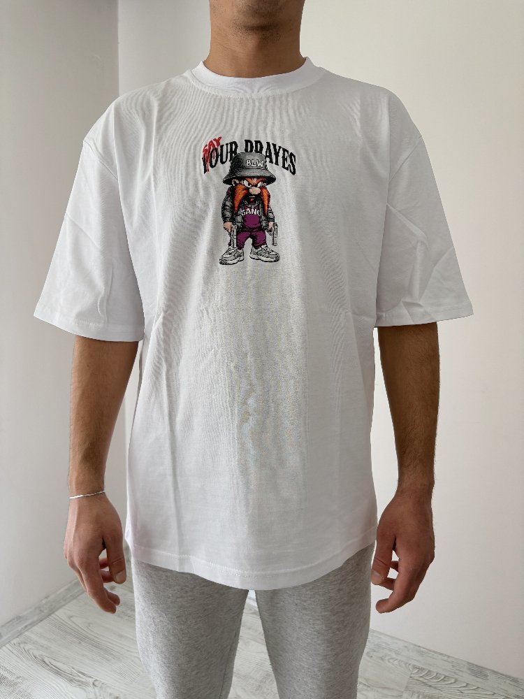 Yosemite Sam Oversize Beyaz Tişört