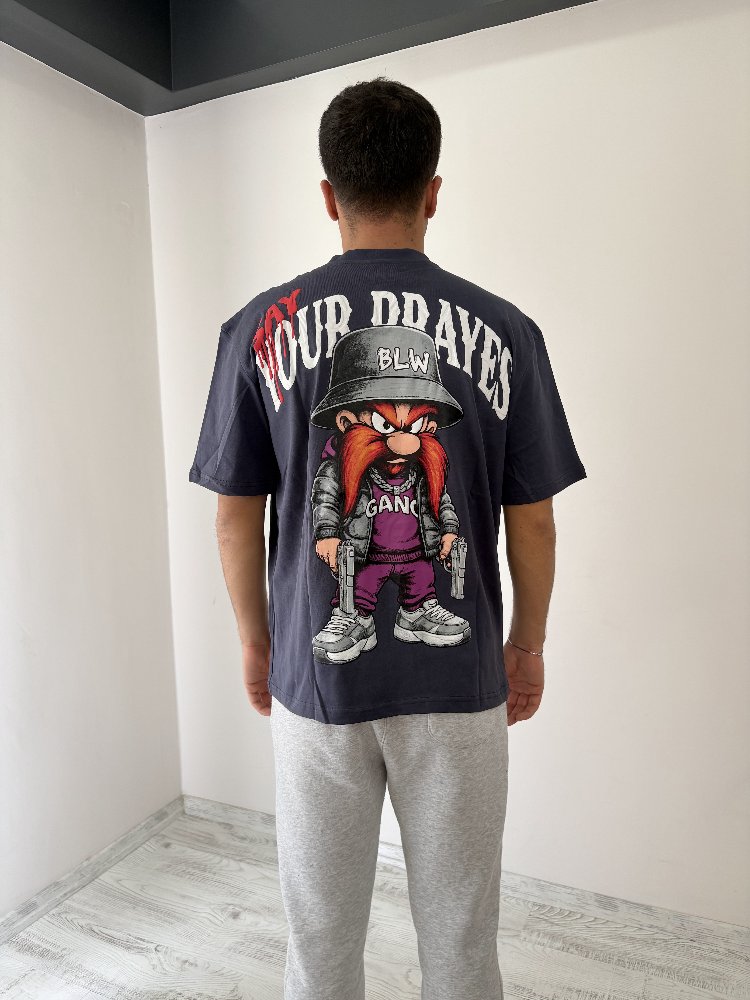 Yosemite Sam Oversize Füme Tişört
