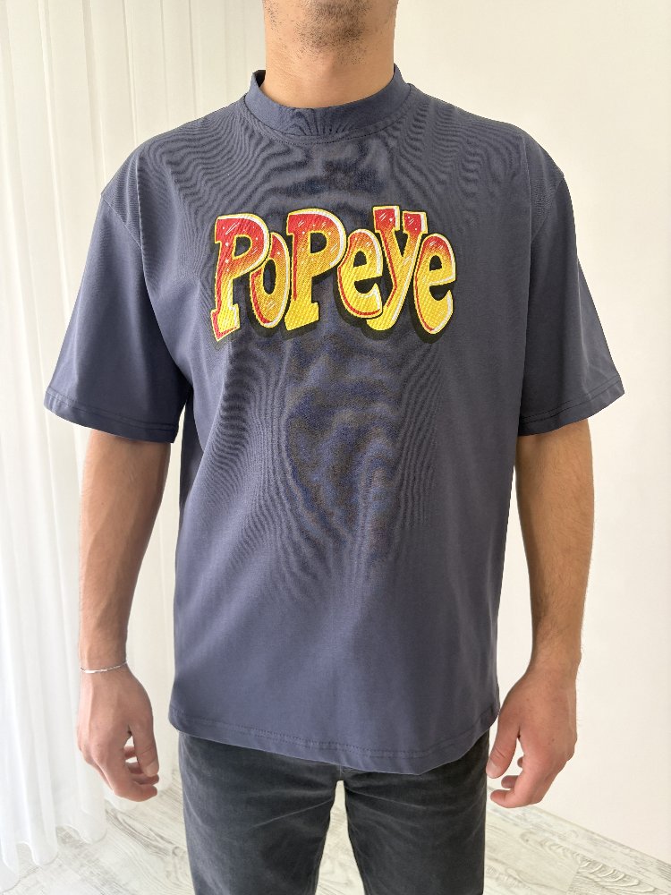 Popeye Oversize Füme Tişört