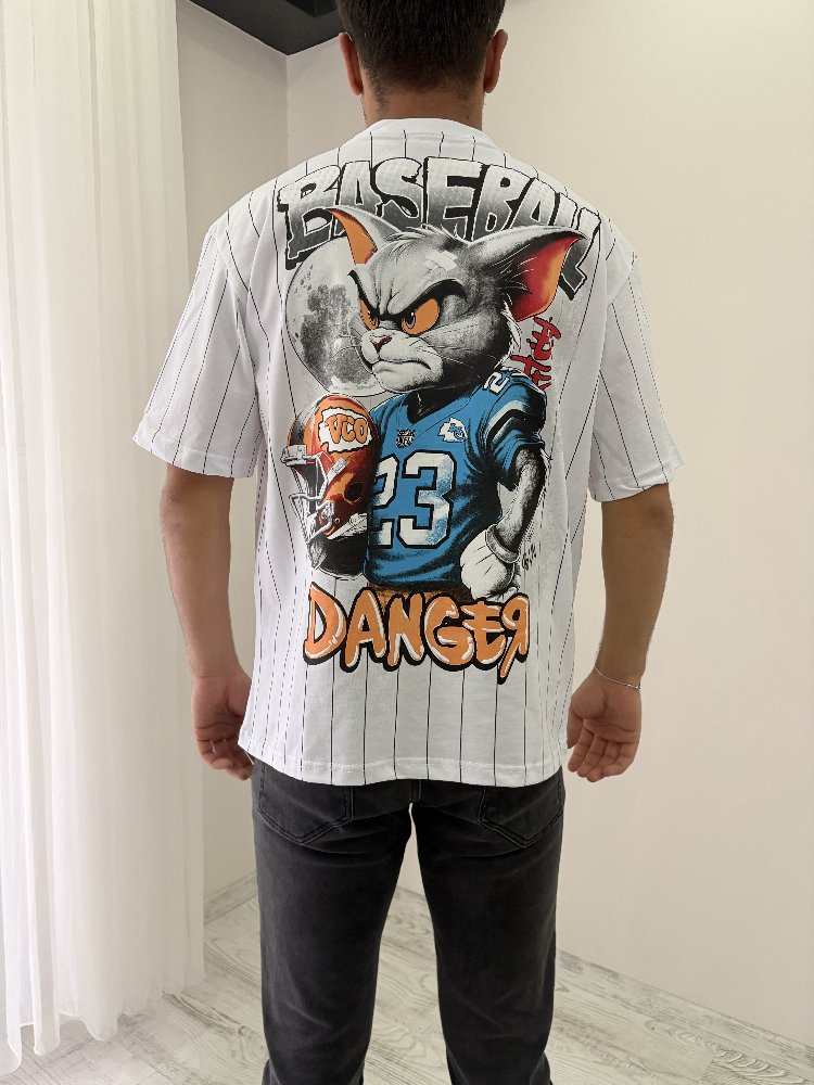 Tom Oversize Beyaz Tişört