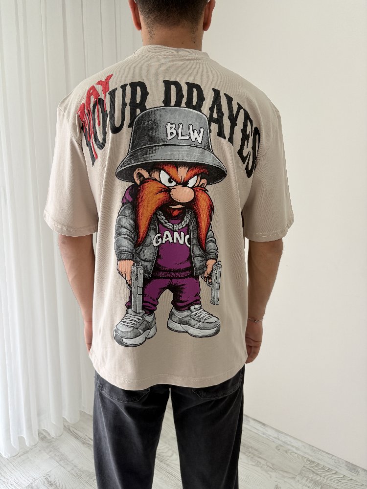 Yosemite Sam Oversize Kahverengi Tişört