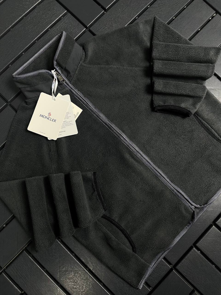 KADIN MONCLER Uzun Fermuarlı POLAR (Gri)-5137-