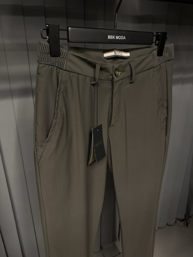 Boss Kırışmayan Kumaş Jogger Pantolon(1088-haki)