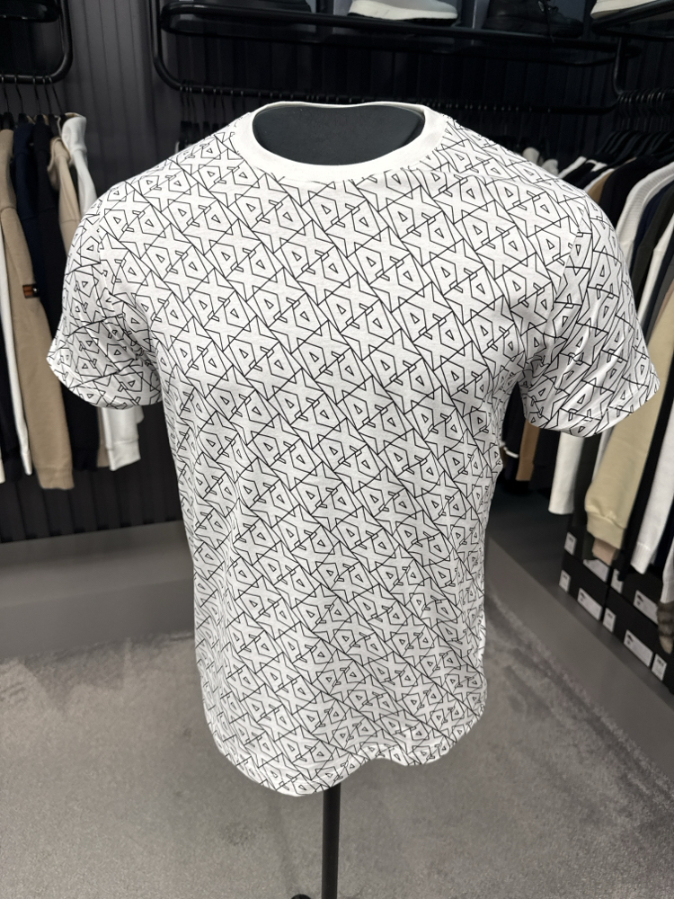 Armanı exchange dijital baskı T-shirt (26604-beyaz)